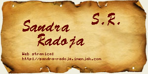 Sandra Radoja vizit kartica
